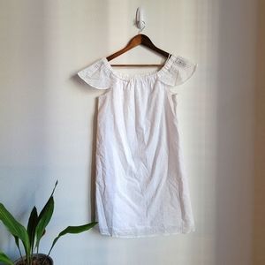 J. Crew Babydoll dress white